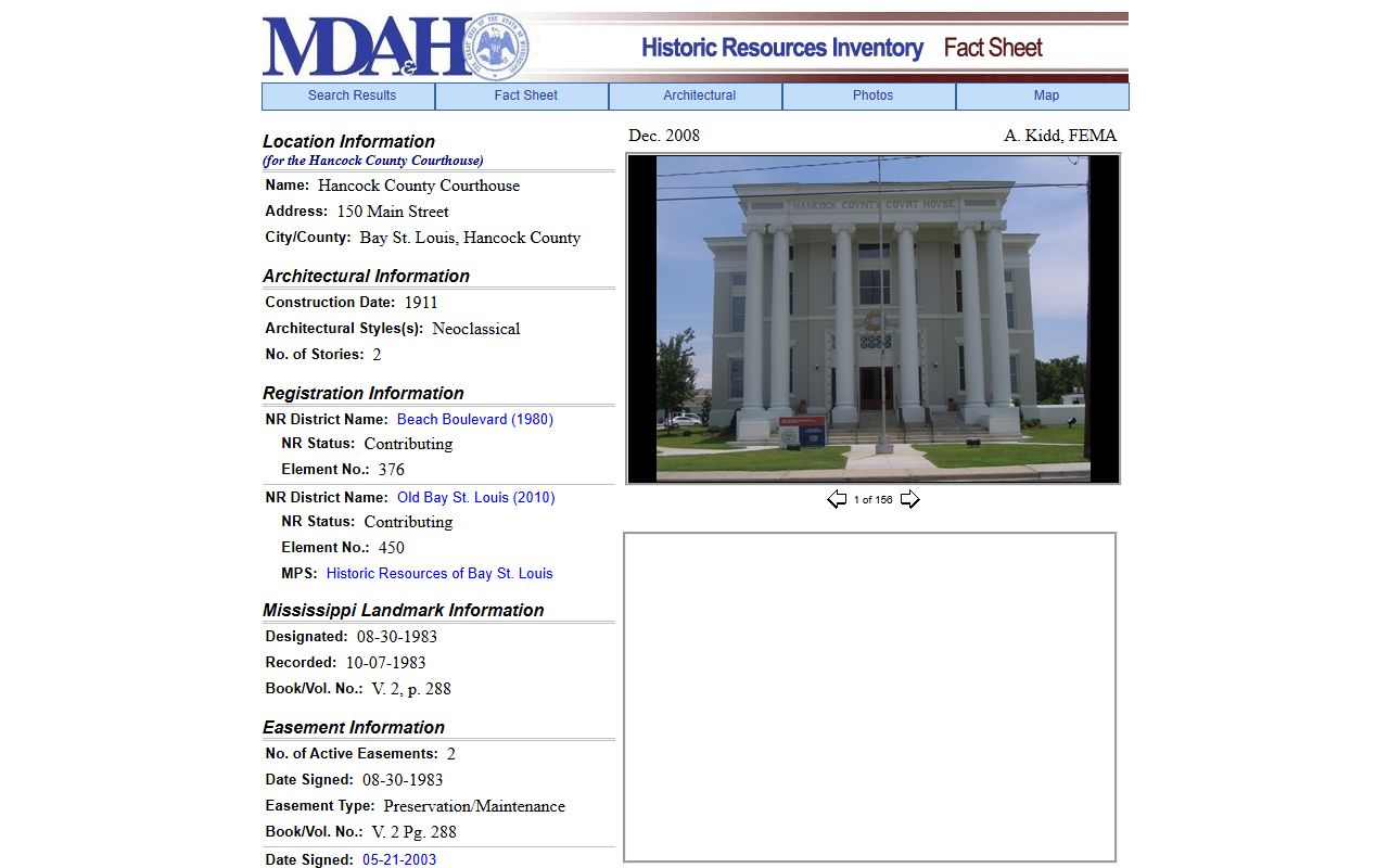 Hancock County Circuit Court records and historic courthouse archive listing