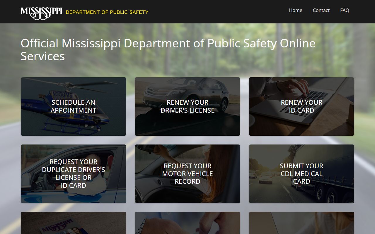 Hancock County traffic court records and the Mississippi DPS driver self-service portal